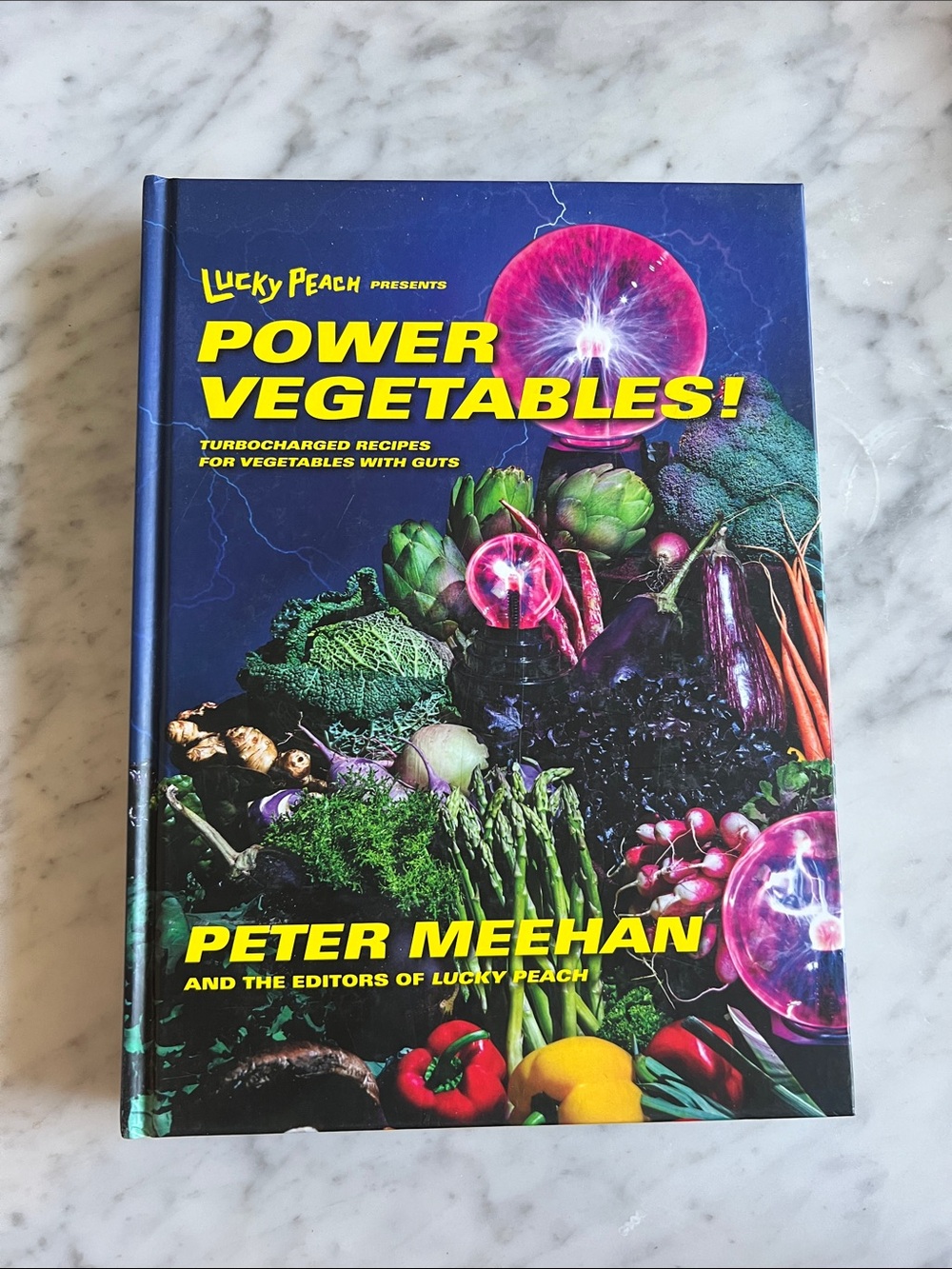 Power Vegetables! by Peter Meehan - Bold Blue & Multicolor Cover